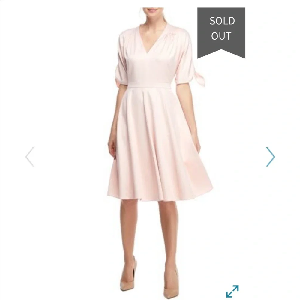 NWT Gal Meets Glam Debbie Buttery Satin $168 Dress - Picture 5 of 15